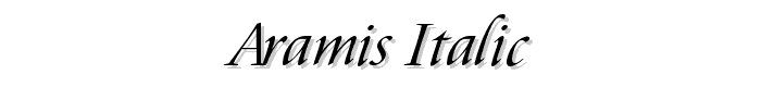 Aramis Italic font